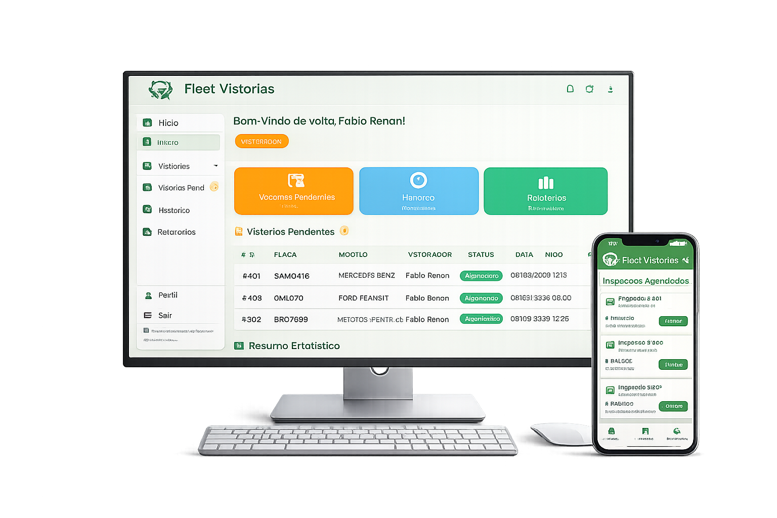 Fleet Vistorias — inspeção veicular mobile
